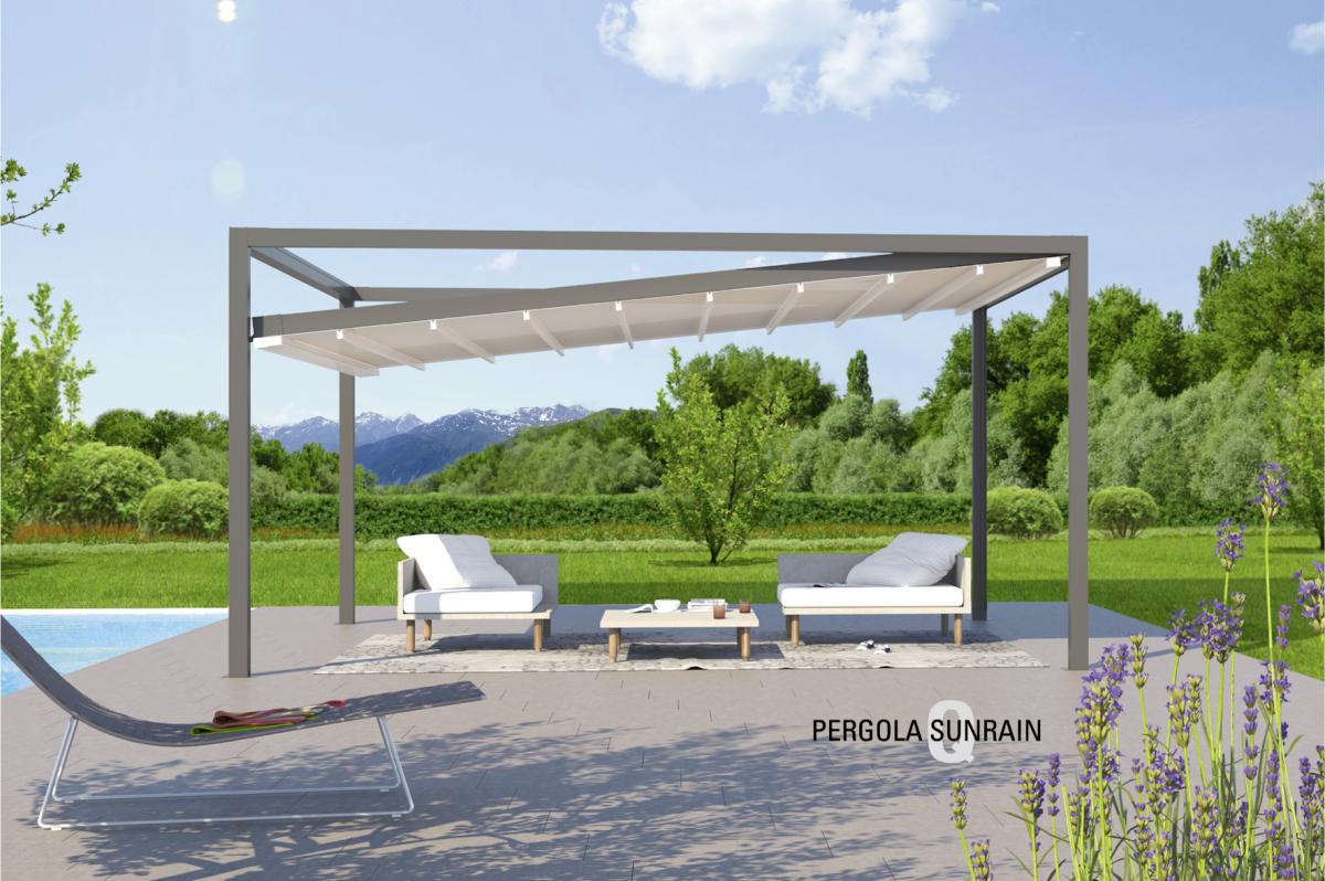 Textiles Terrassendach - Pergola Sunrain Q